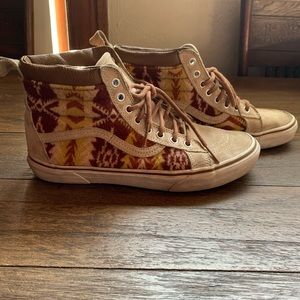 Vans X Pendleton high top sneakers